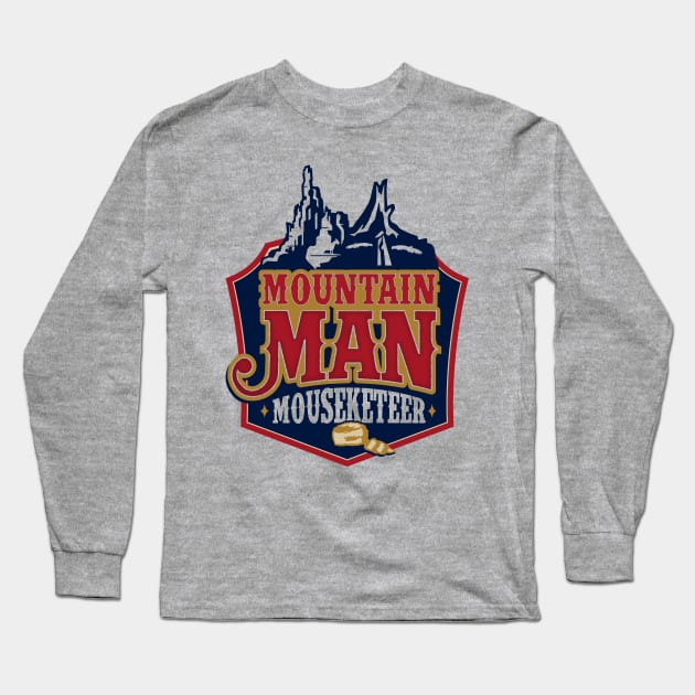 Mountain Man Mouseketeer Long Sleeve T-Shirt by The Mountain Man Mouseketeer